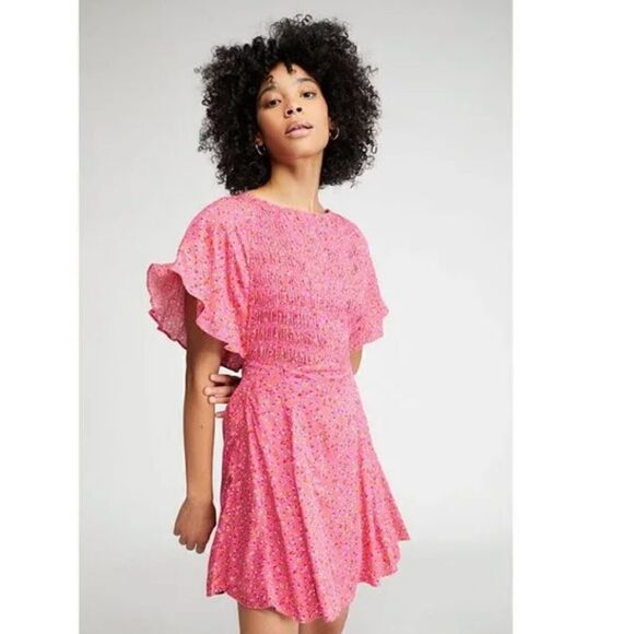 Free people mini dress pink S - Picture 3 of 8